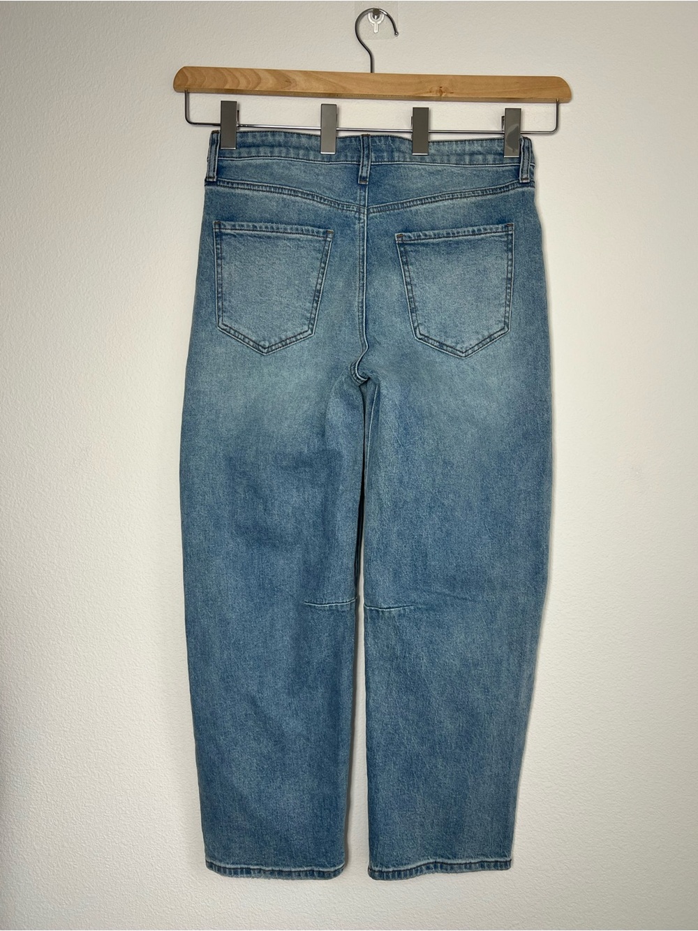 KUT From The Kloth Ashton Barrel Leg Jeans Sz 6 Light Wash High Rise Streetwear - Picture 2 of 10